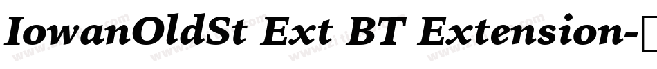 IowanOldSt Ext BT Extension字体转换